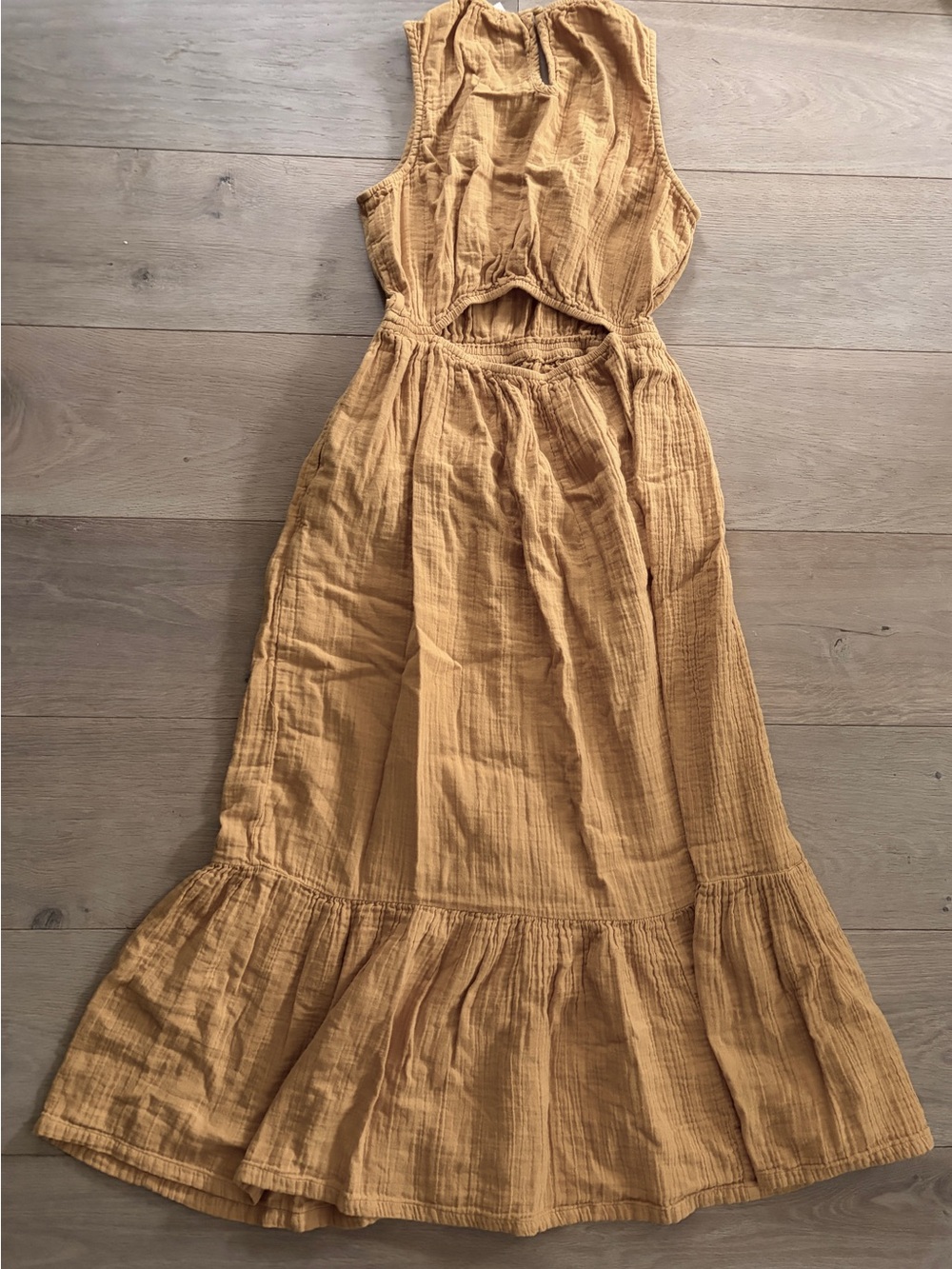 Pact 100% organic cotton Coastal Double Gauze Cutout Midi beach summer Medium - Picture 8 of 10